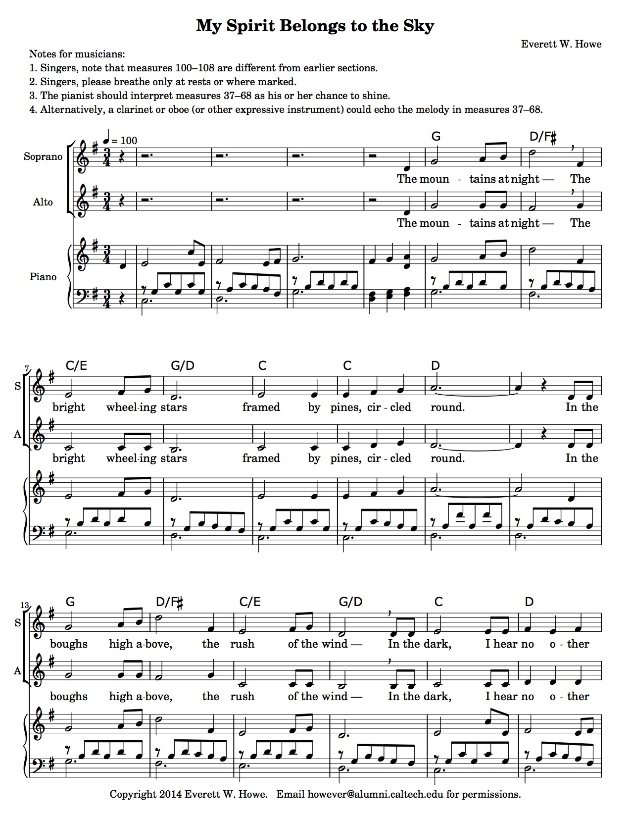First page